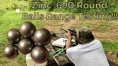 12 Gauge Zinc .690 Round Ball Range Testing!