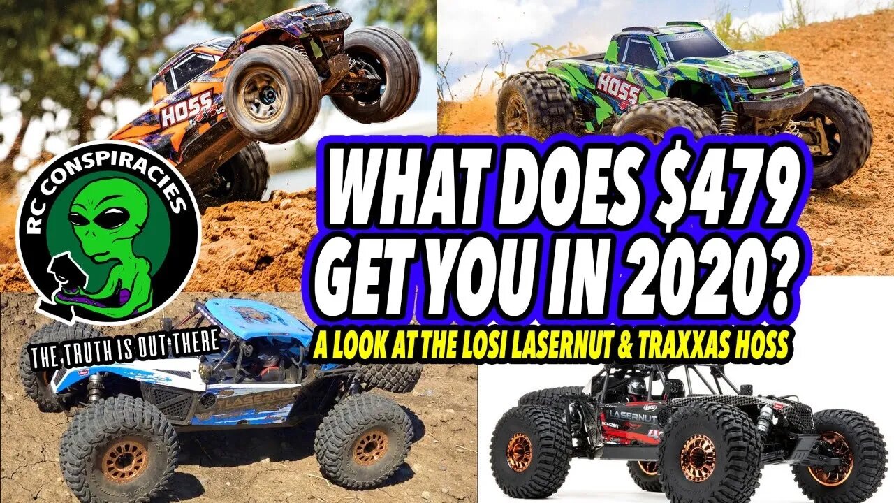 👽What Does A $479 RC Get You In 2020? 👽A Look At The Traxxas Hoss, Losi Lasernut, & ARRMA Typhon