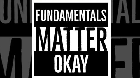 Fundamentals Matter