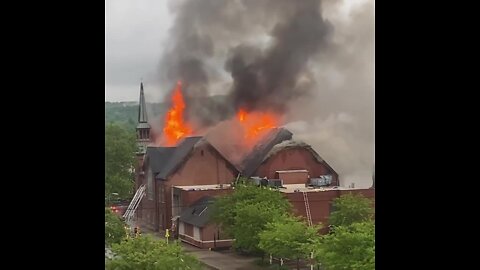 Firefighters battle large fire at century-old Grace United Methodist Church in Coshocton