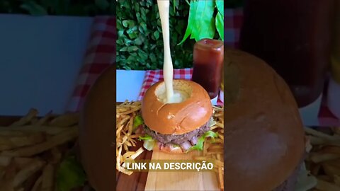 HAMBÚRGUER VULCÃO!! 🌋😱😍 | Receitas #Shorts