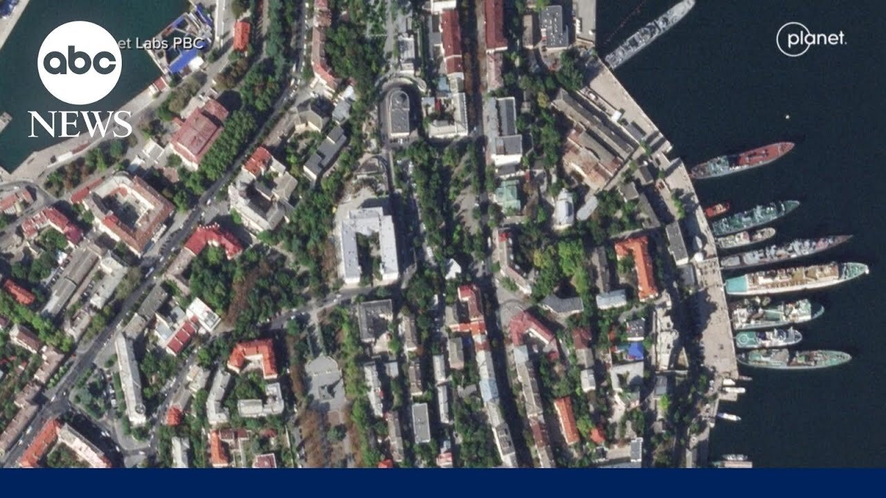Ukranian forces strike Russia's Navy headquarters | GMA