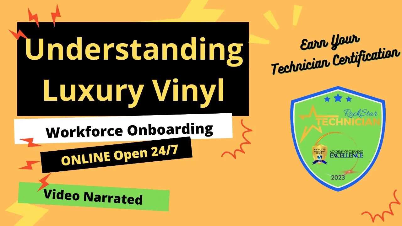 FREE Online course * Understanding LV Floor Care * Cleaning with the Academy