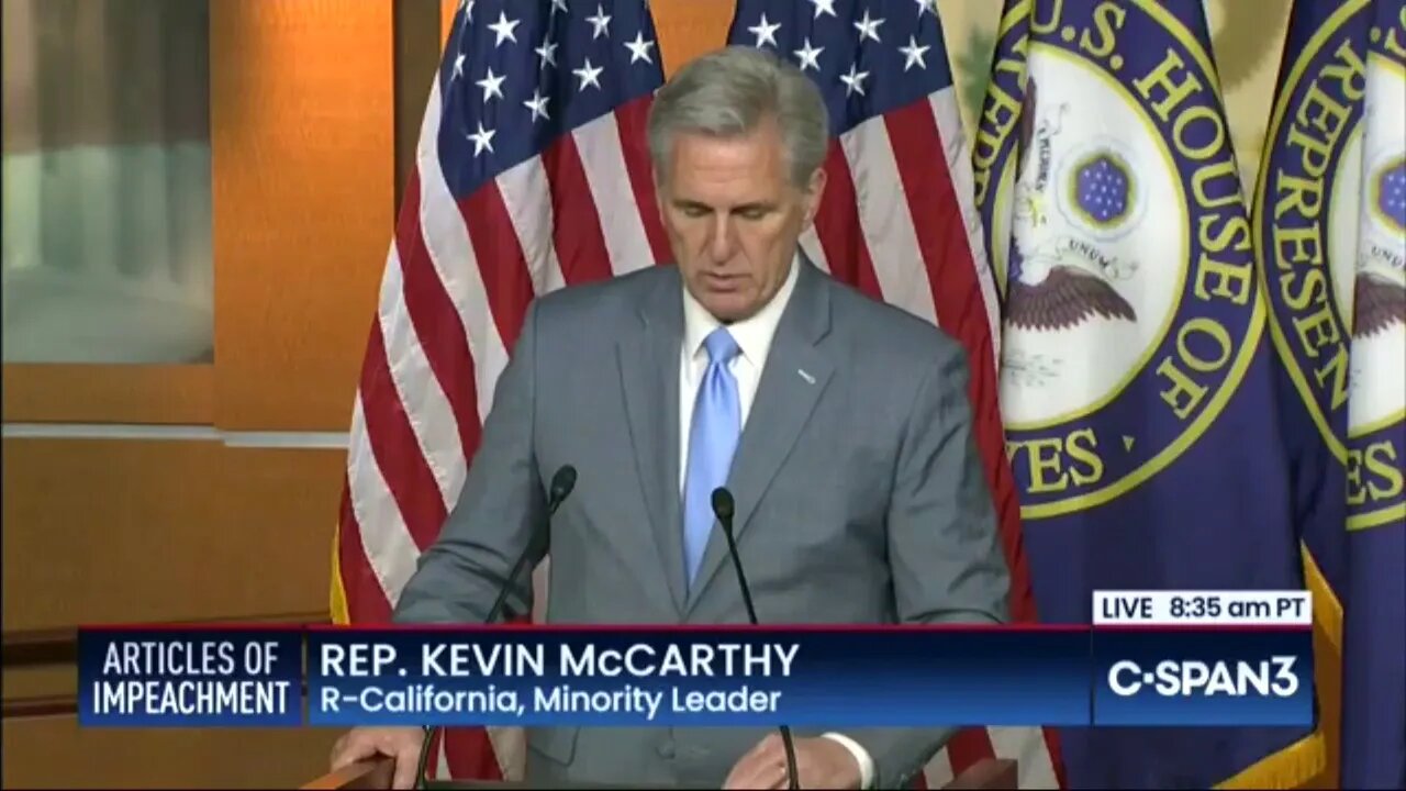 McCarthy: Pelosi And Dems’ Behavior At Impeachment Signing Was “Disgusting And Appalling”