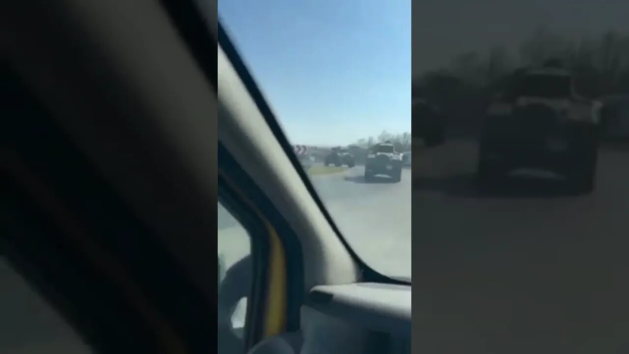 Chechen battalion convoy headed to Mariupol #ukraine