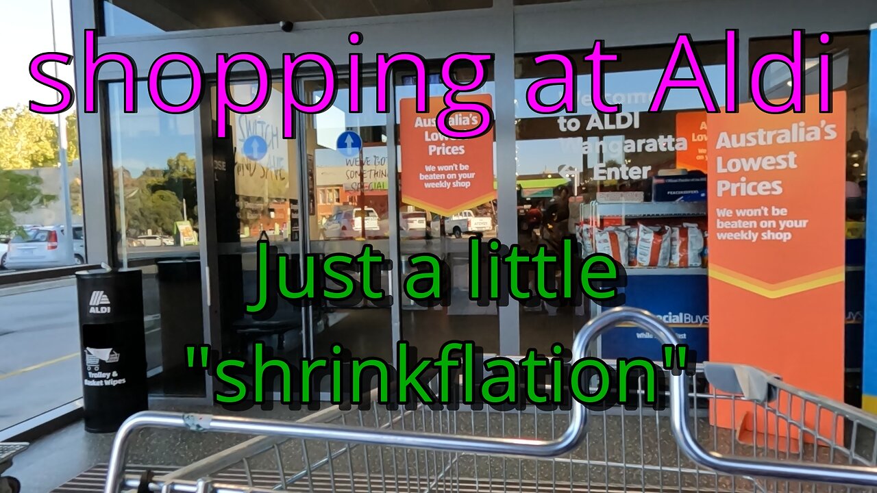 Soping at Aldi .