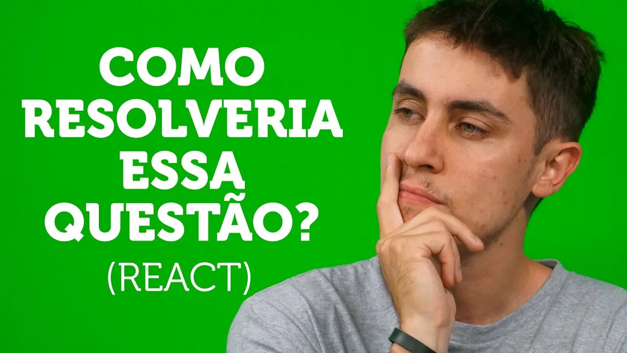 DIFERENTES maneiras de RESOLVER uma questão de matemática (React)