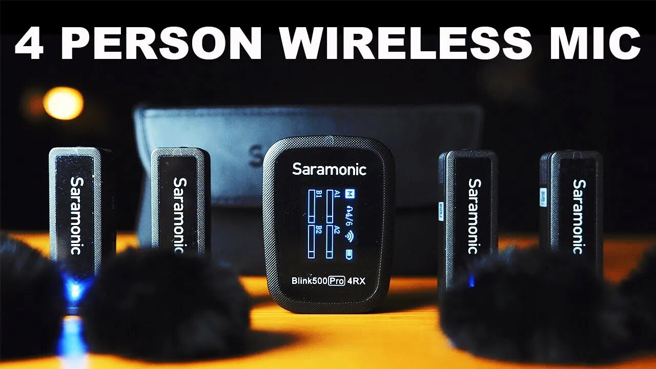 4 Person Wireless MIC For Podcasts & Interviews | Saramonic Blink500 Pro B8