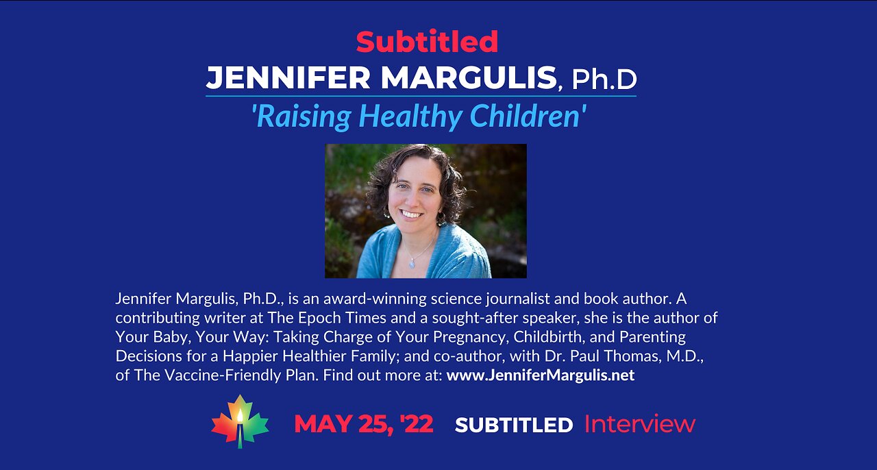 SUBTITLED: Jennifer Margulis - The Vaccine-Friendly Plan