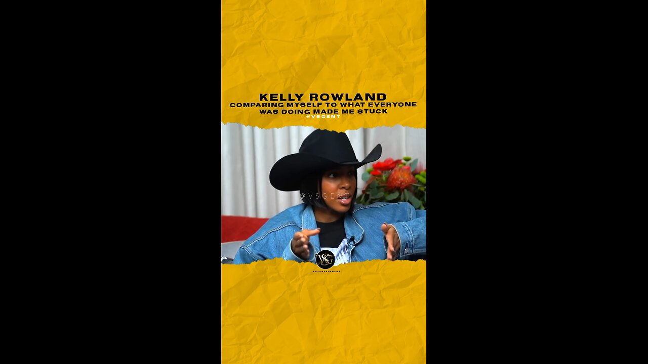 @kellyrowland comparing myself to what everyone was doing made me stuck