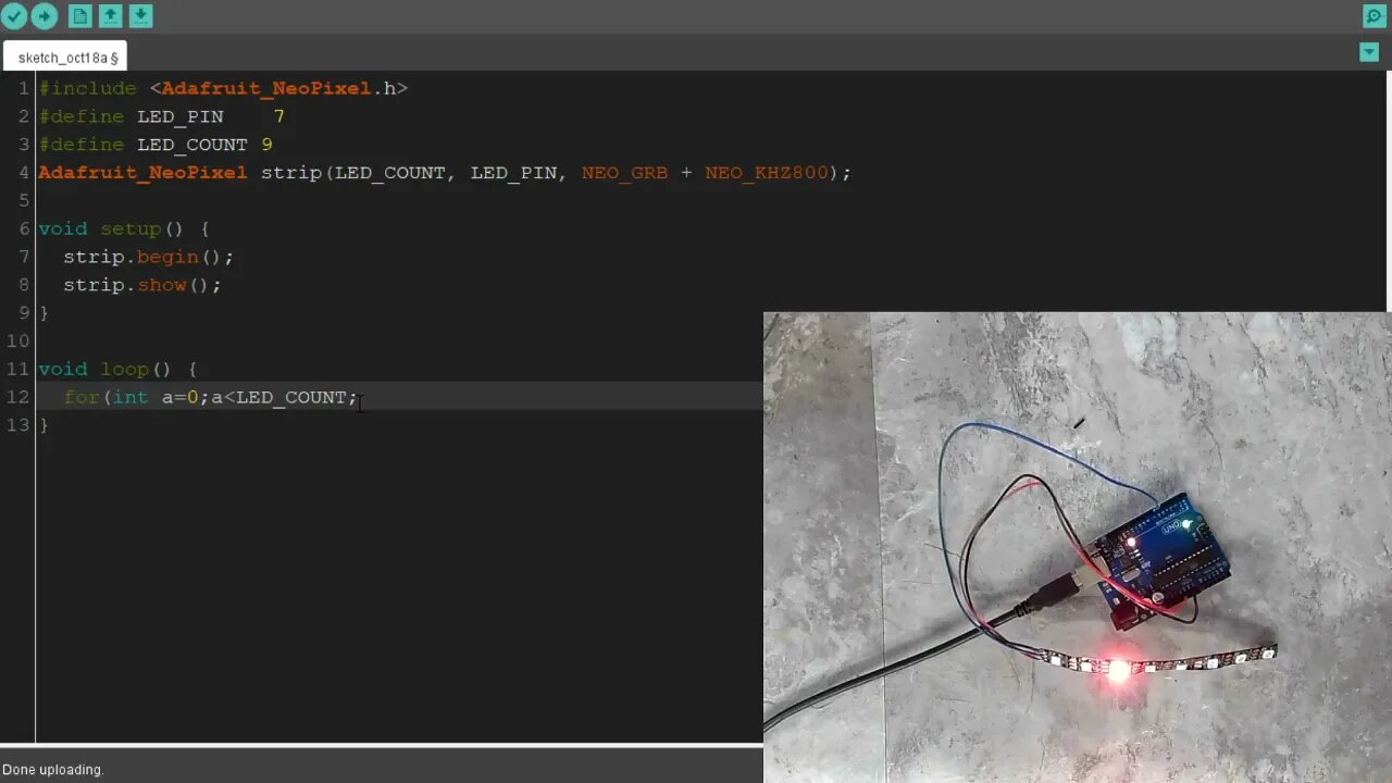 NeoPixel 102 - for() loops