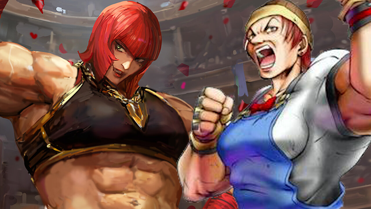 Marisa & Muscular Female Fighters