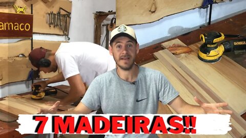 Como usar 7 Tipos de Madeira no Mesmo Projeto| Fica lindo