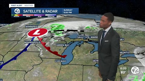 Chance of storms for Monday