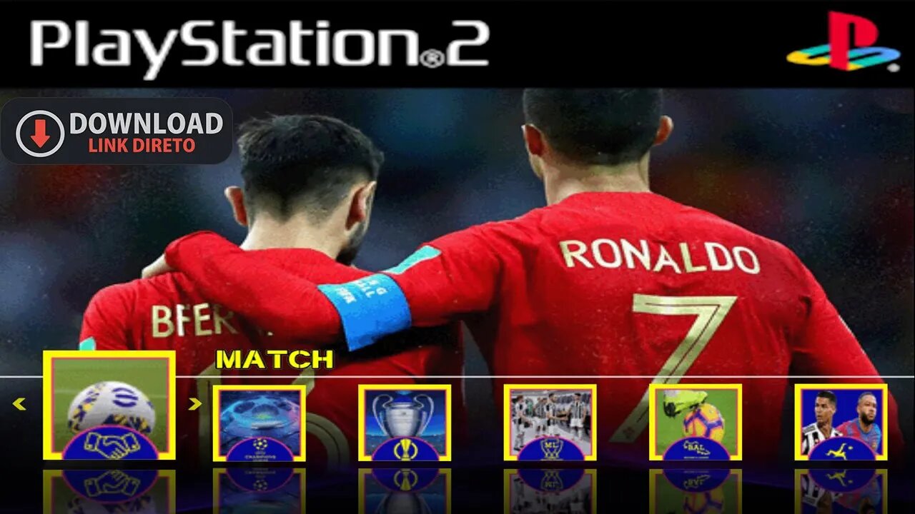 PES 2022 PS2 EFOOTBALL ATUALIZADO EUROPEU EDITOR WGR