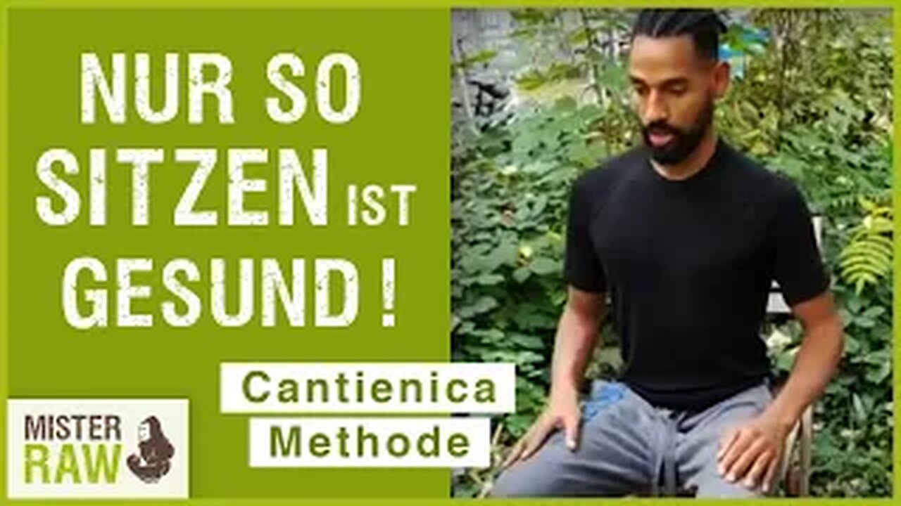 Nur so zu sitzen ist gesund! Anleitung zur Cantienica Methode