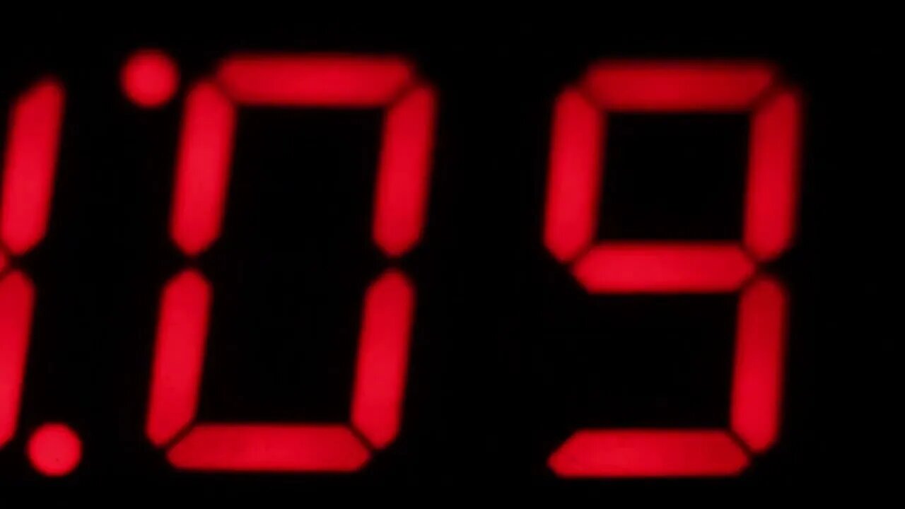 Beachfront B Roll Digital Clock Chaos Free to Use HD Stock Video Footage; Loopable Time Lapse