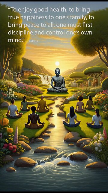 60-second inspirational - “To enjoy good health, to bring true happiness to one’s family,” – #Buddha