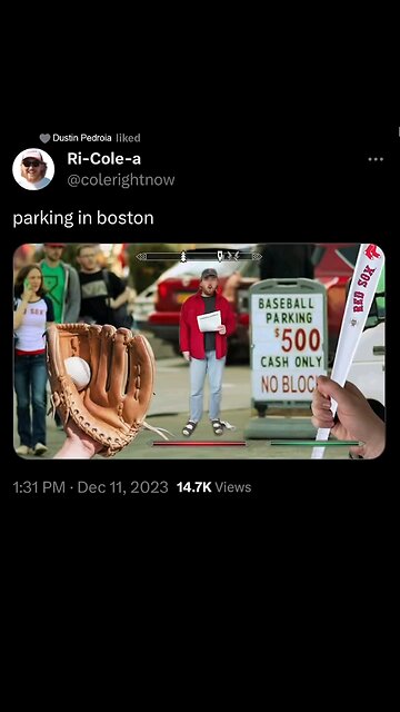 parking price to park at Fenway Park is definitely outrageous