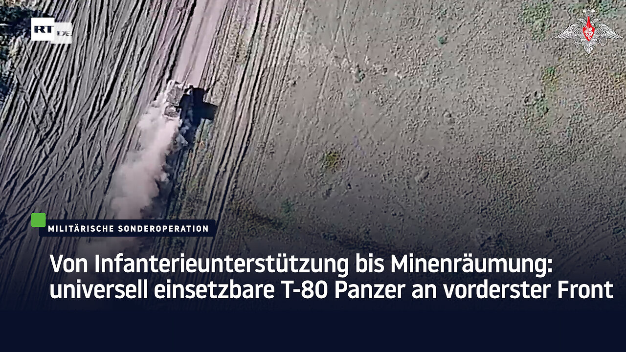 Von Infanterieunterstützung bis Minenräumung: Universell einsetzbare T-80 Panzer an vorderster Front