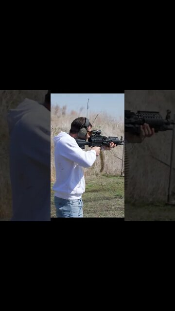 Luke Rockhold Shooting A SAW M249