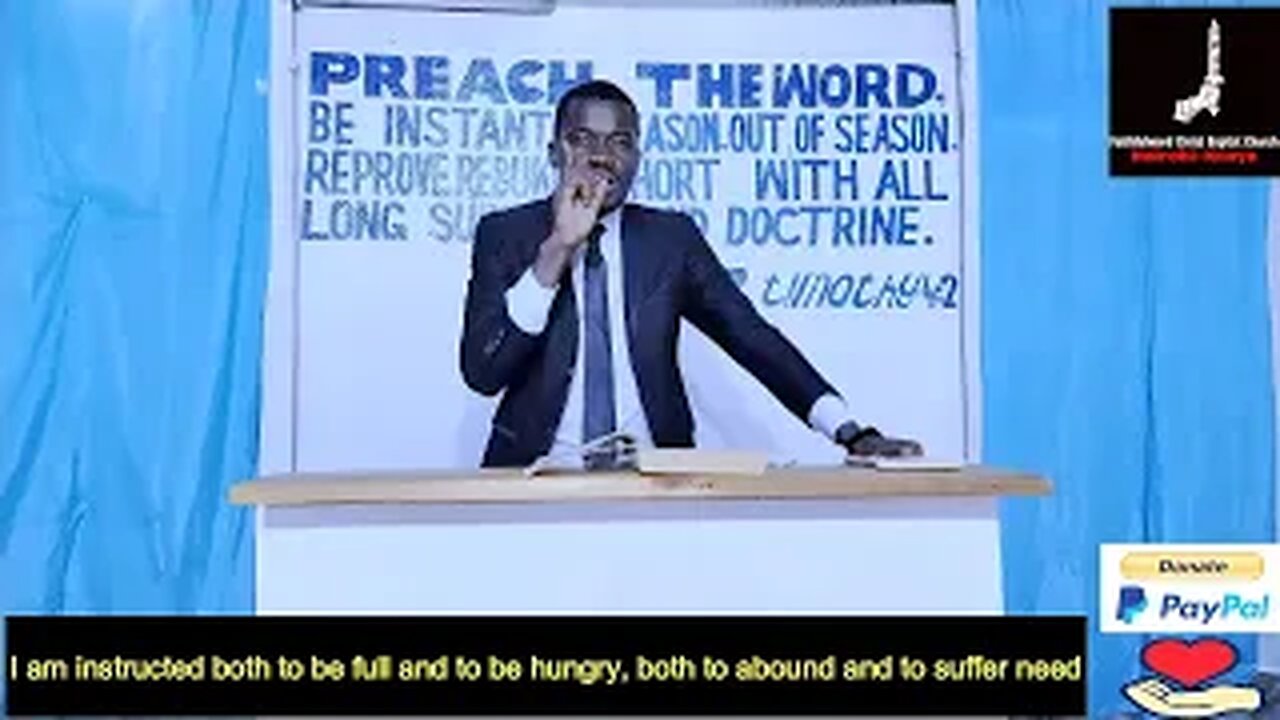 I am instructed both to be full and to be hungry, both to abound and to suffer need |Pastor Weringa.