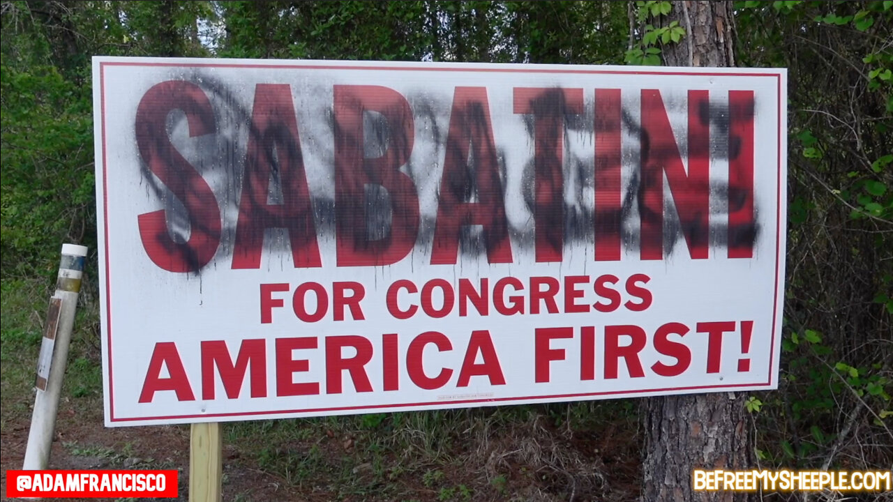 Anthony Sabatini sign vandalized in Orlando suburb