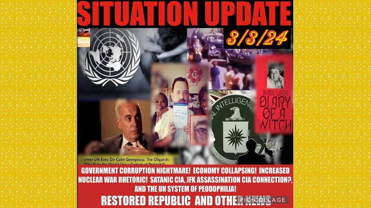 SITUATION UPDATE 3/3/24 - Covid-19/Jabs/Plan-Demics, Global Financial Crises, Cabal/Deep State Mafia