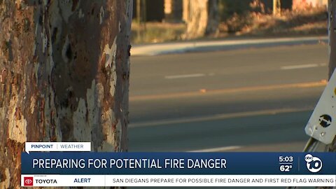 Preparing for potential fire danger