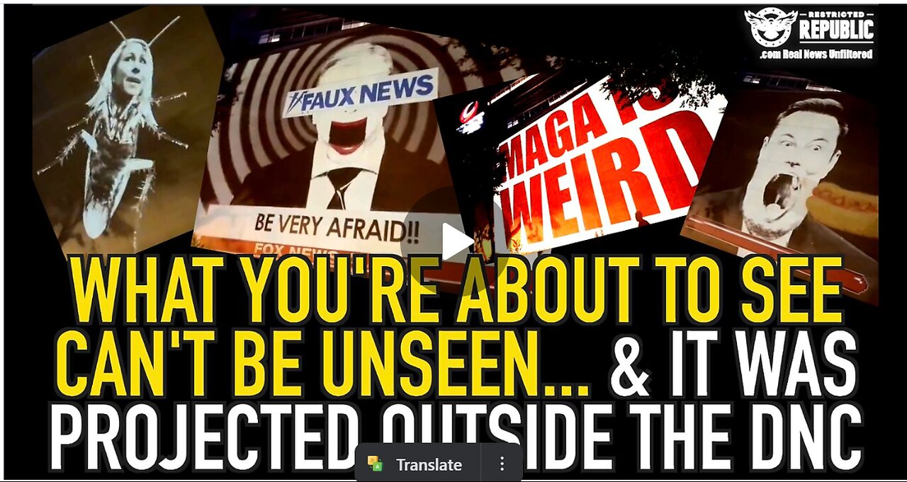CHILLING! What You’re About To See Can’t Be Unseen…& It Was Projected Outside The DNC!
