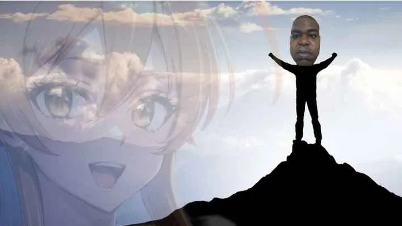 Groovy Jimmy watches underage anime schoolgirls on panel.