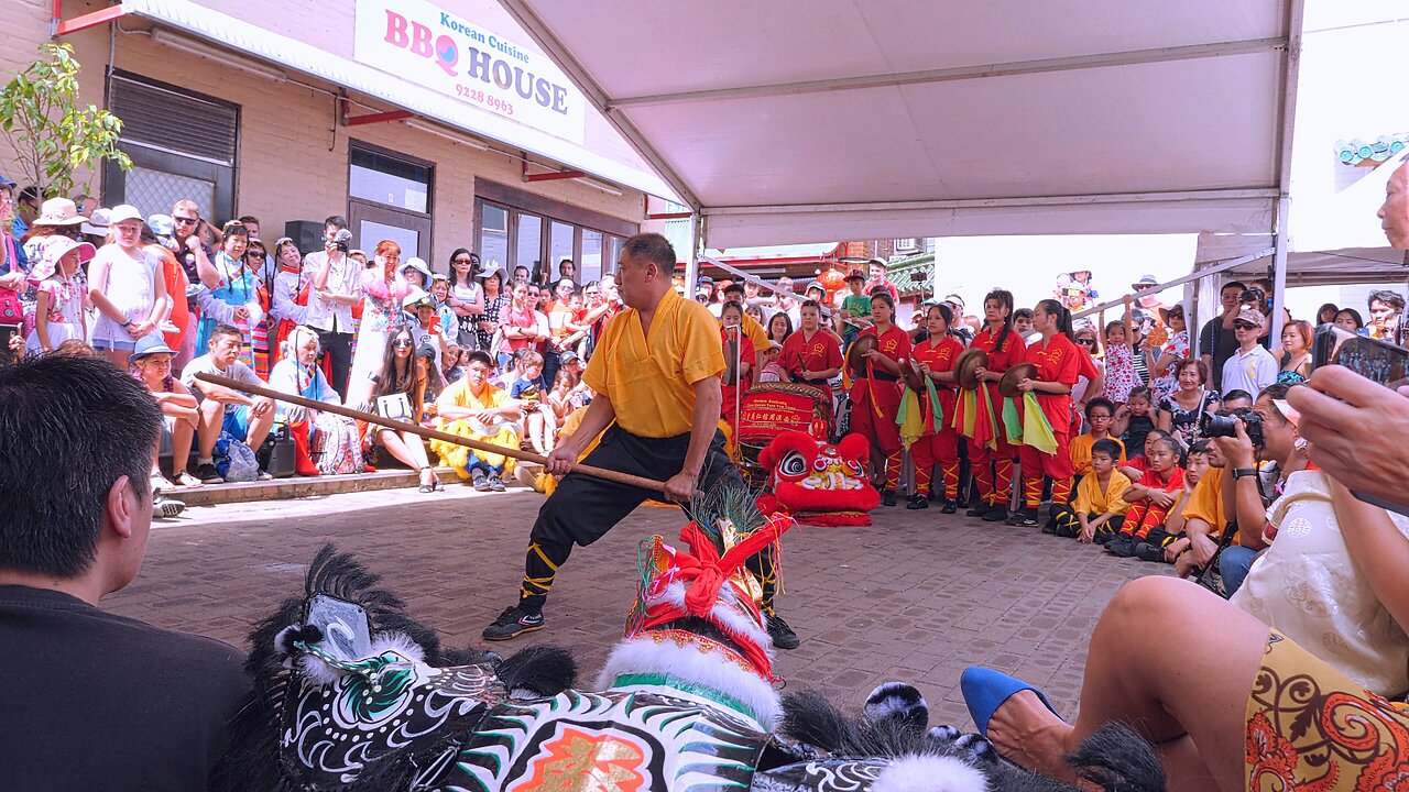 Kung Fu Martial Arts Demo China Town CNY Perth Chinese New Year Australia