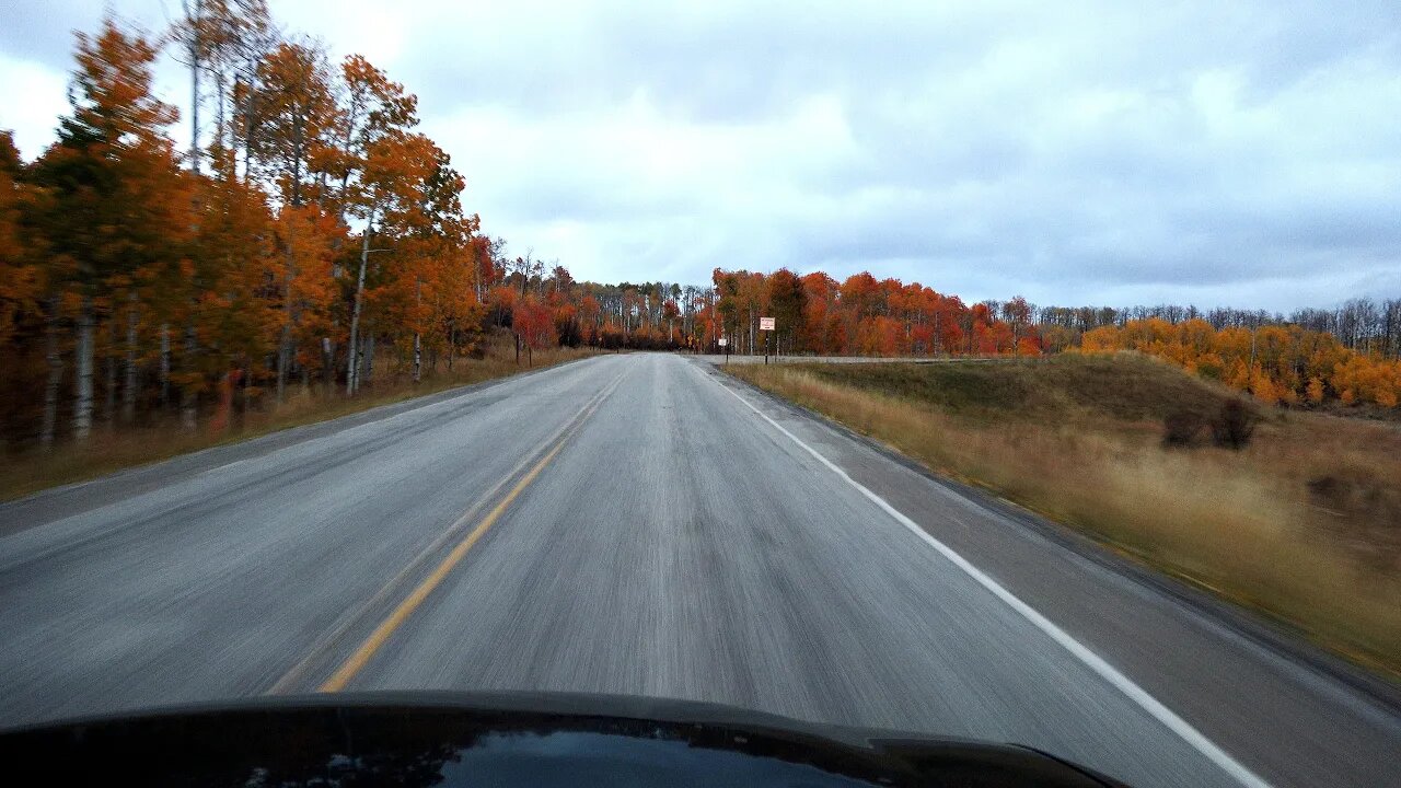 Mountain drive, Medicine Bow Wyoming. Fall colors and snow. October 3rd, 2023
