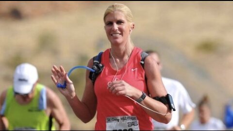 A local woman running every day during the pandemic