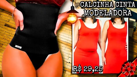 Calcinha Cinta modeladora Seca Barriga/ pós Parto, Cós Alto Com Compreensão/@shopee