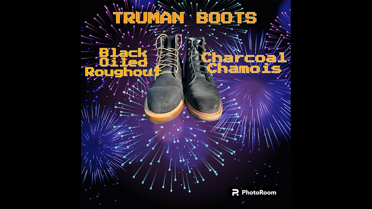 FIGHT!! TRUMAN BOOTS Black Oiled Roughout VS Charcoal Chamois!!! Which is better!?!