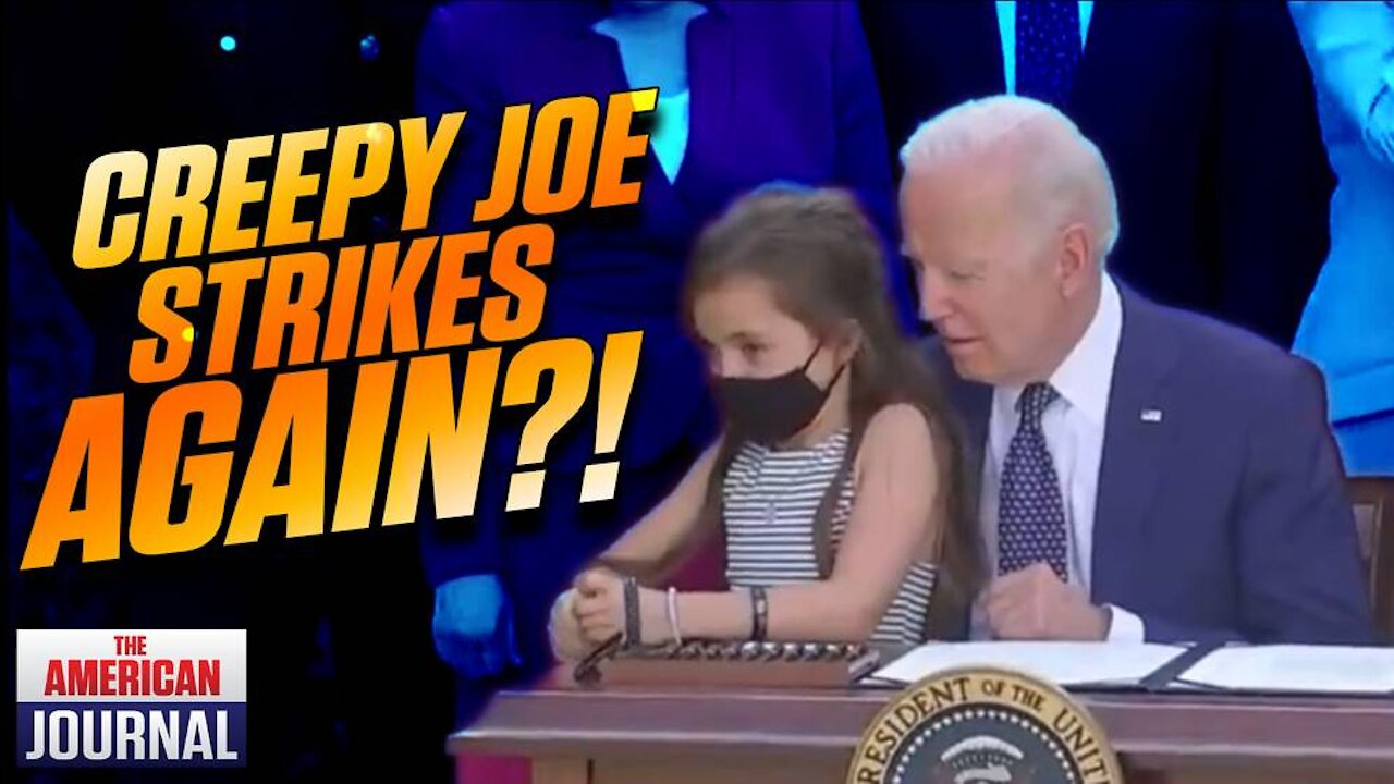 Joe Biden Gropes Little Girl At Ceremony Honoring Her Dead Father