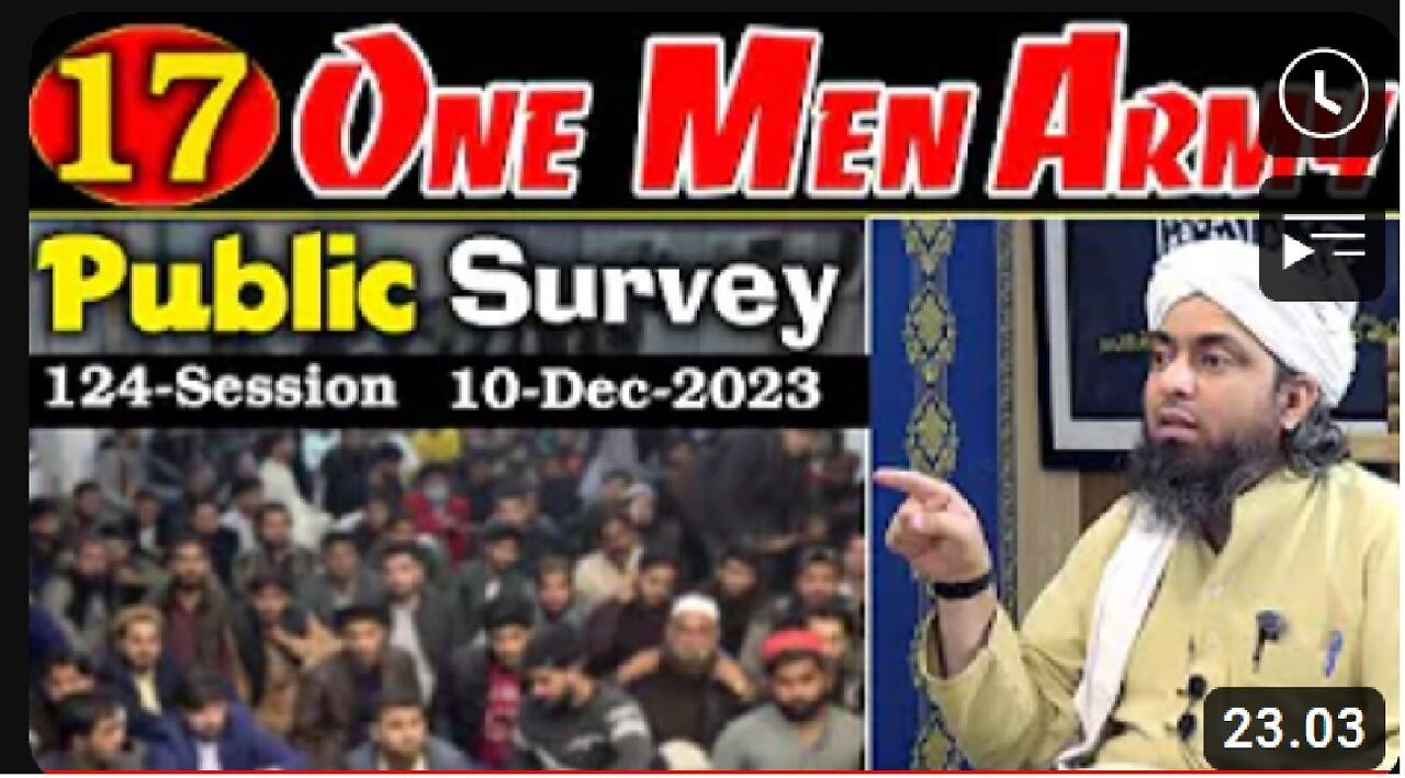 17-Public Survey about Engineer Muhammad Ali Mirza at Jhelum Academy in Sunday Session (10-Dec-2023)