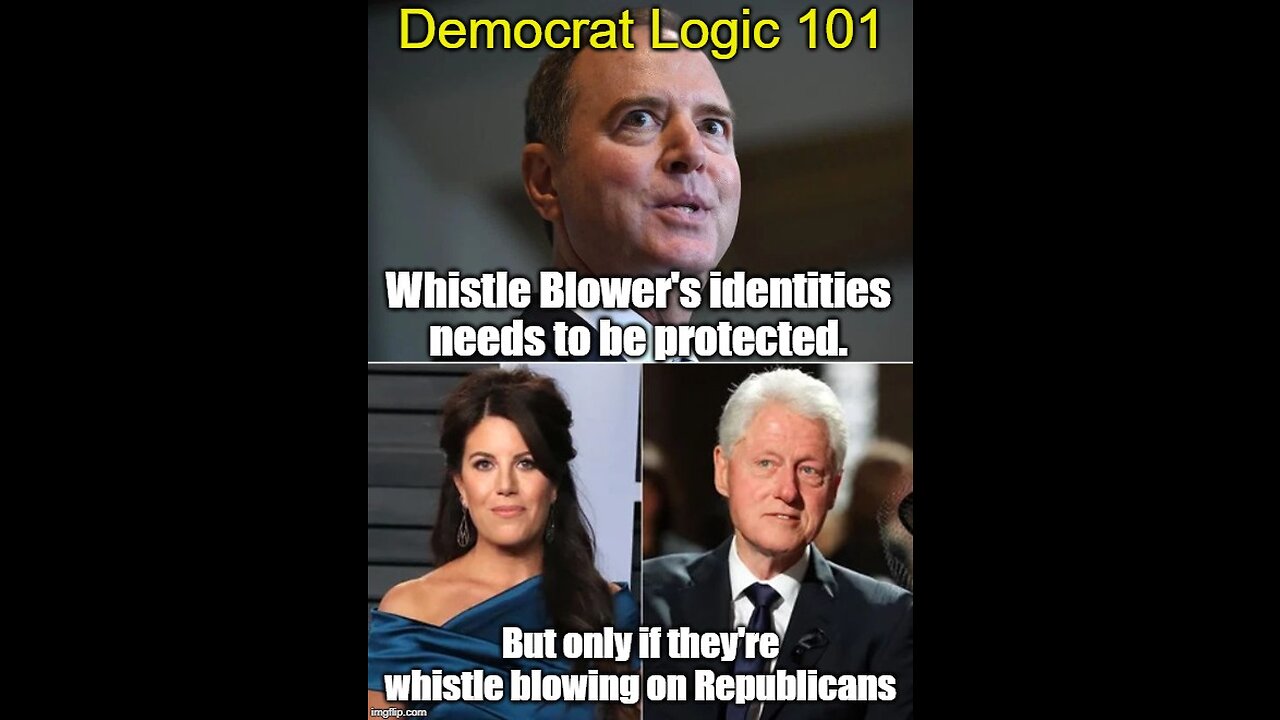 REMEMBER WHEN DEMS SAID WHISTLEBLOWERS SHOULD BE PROTECTED UNDER TRUMP? WELL WHAT HAPPENED?