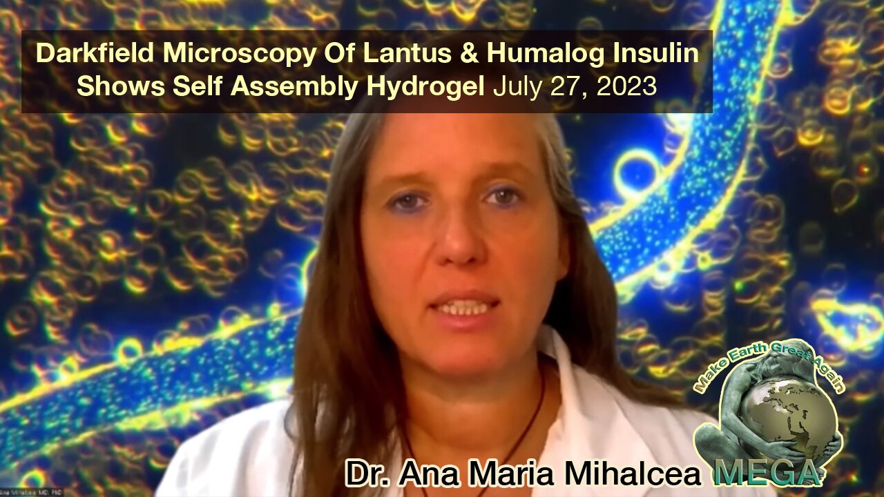 We are at War: Our Insulin is Being Poisoned - Darkfield Microscopy of Lantus and Humalog Insulin Shows Self Assembly Hydrogel - Dr. Ana Maria Mihalcea