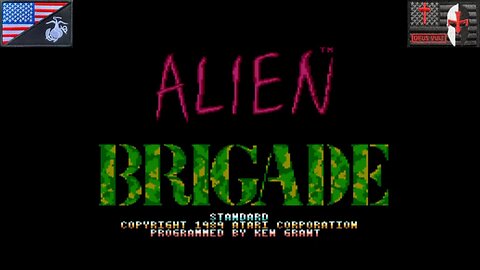 Alien Brigade (Atari 7800 - Attract Mode) [NA Version]