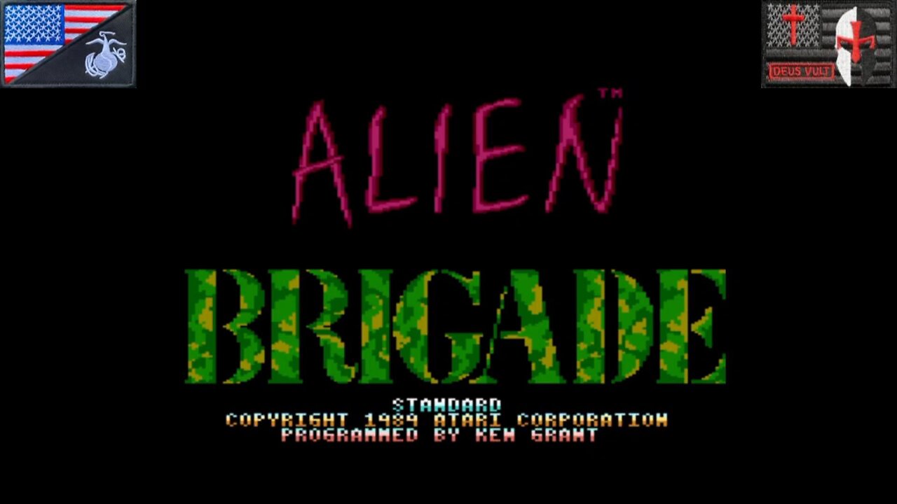 Alien Brigade (Atari 7800 - Attract Mode) [NA Version]