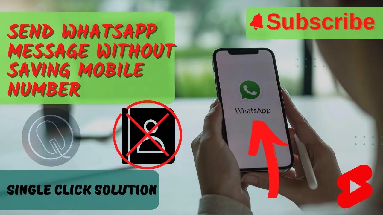 Send whatsapp message without saving mobile number |Whatsapp message without saving number| #shorts