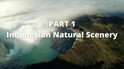 Indonesian natural scenery using drones