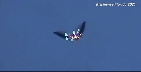 UFO over Florida in 2021, great light show