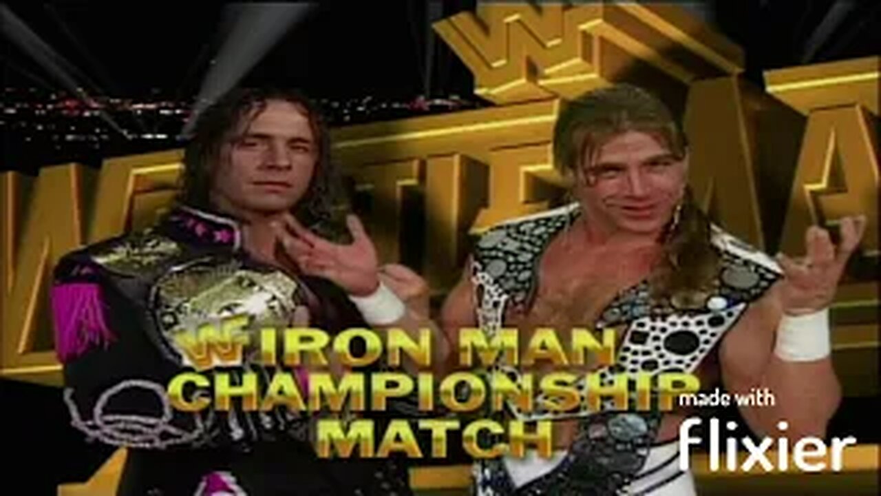 Shawn Michaels vs Bret Hart Iron Man Match Wrestlemania 12 Highlights