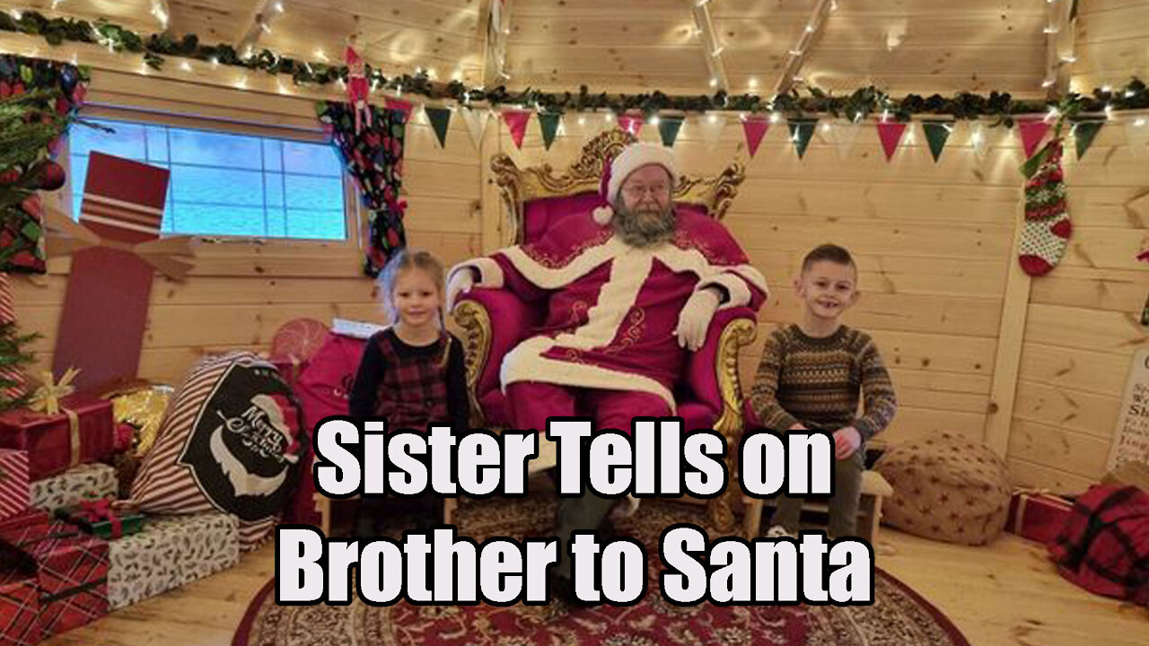 Daughter Tells Santa🎅 That Brother is bad Reaction 🙄