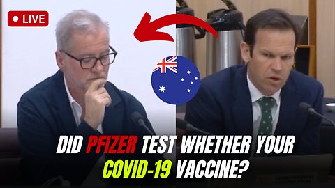 Australian Senate Committee Asking Pfizer Executives THIS! (MUST WATCH!!)