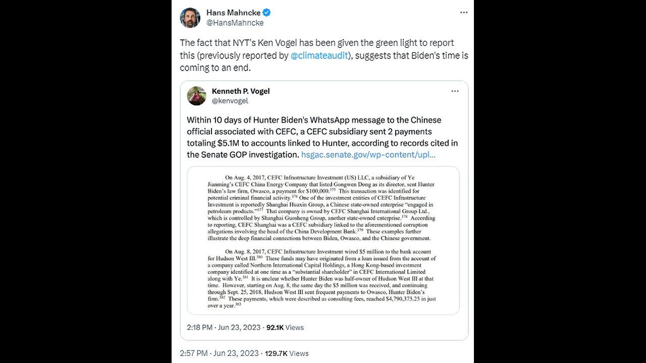 SEE IT! Congressman Brings Receipts Linking President Biden's China Money Scandal 3-24-24 Next News