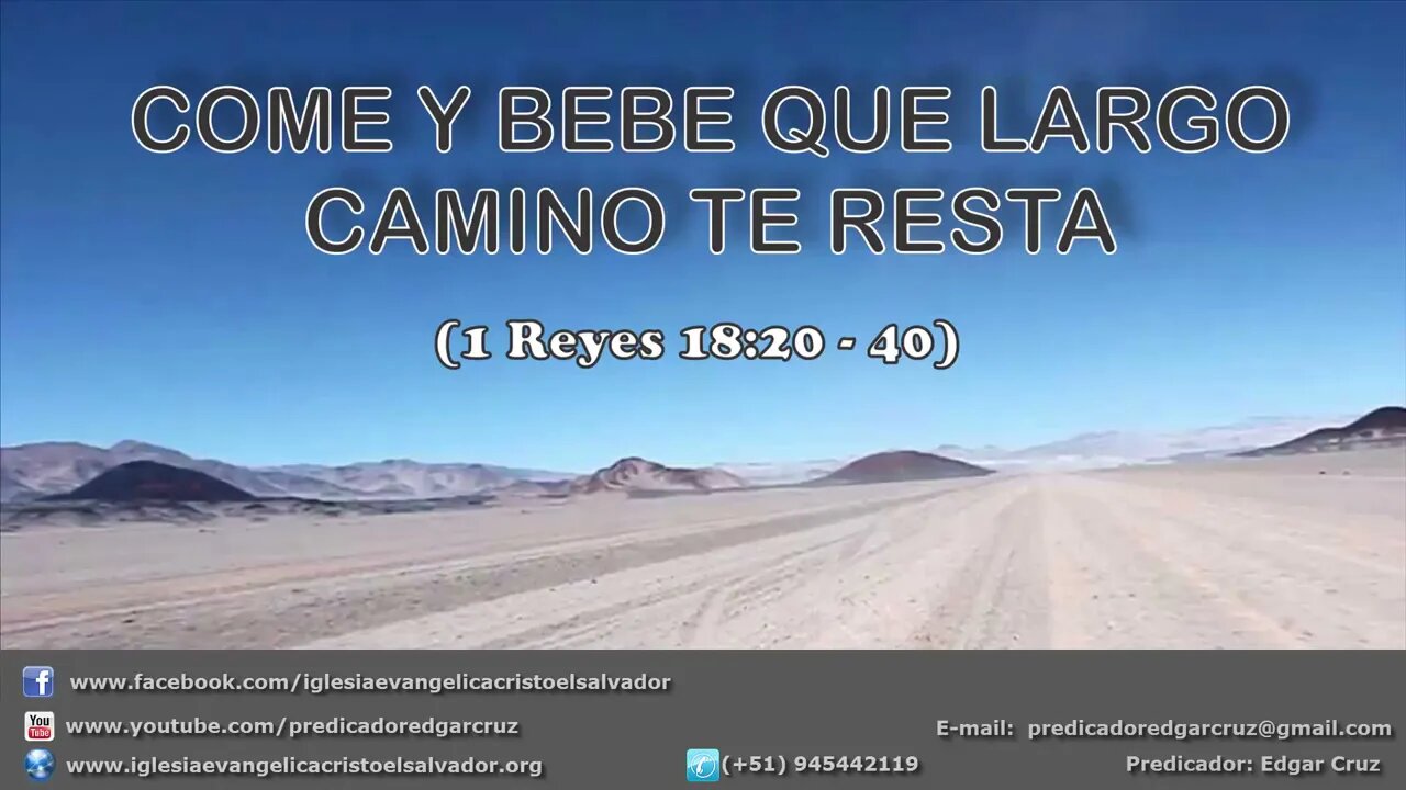 Enseñanzas Bíblicas: 1ra Reyes 18:20-40 - EDGAR CRUZ MINISTRIES